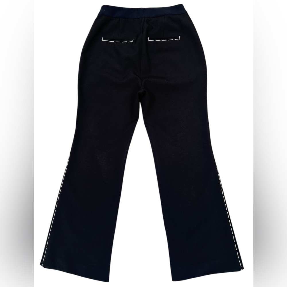 PORTSPURE NWOT Women’s Stitch-Detail Cropped Stright Leg Trousers Size: 38 - Picture 10 of 13
